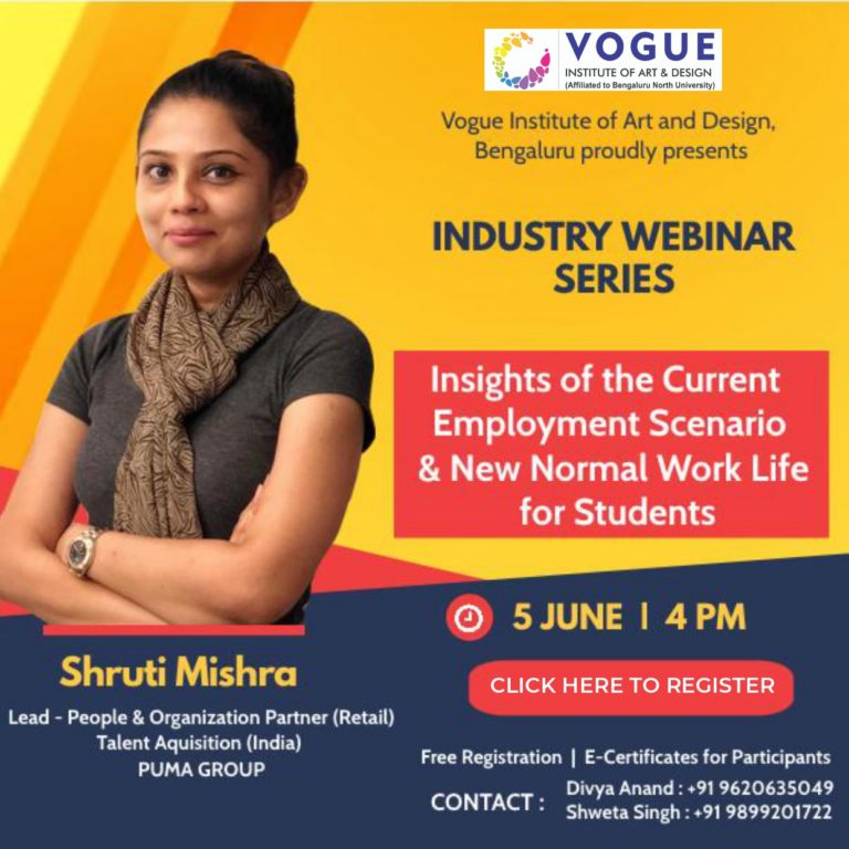 Industry Webinar on Current Employment Scenario New Normal Work Life by Shruti Mishra