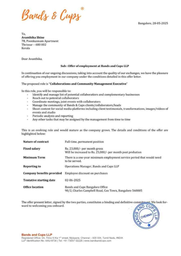 OfferletterAvanthika