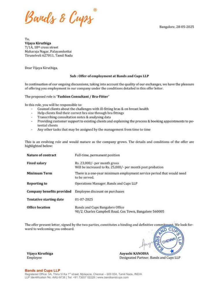 OfferletterVijayaKiruthiga